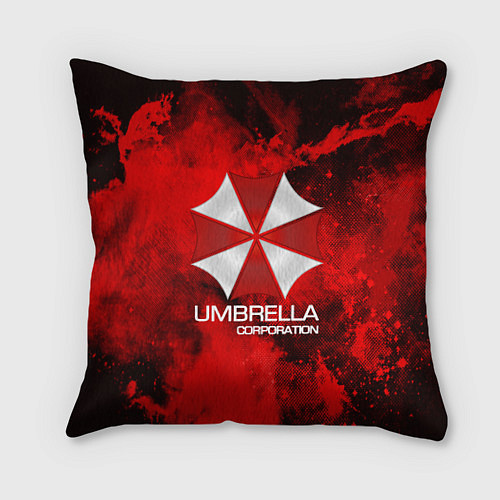 Подушка квадратная UMBRELLA CORP / 3D-принт – фото 1