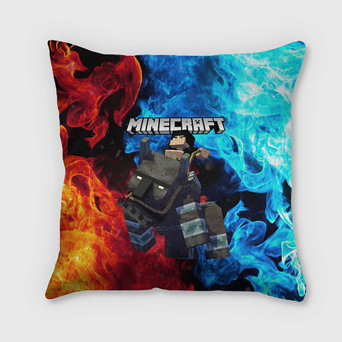 Подушка квадратная Minecraft Майнкрафт / 3D-принт – фото 1