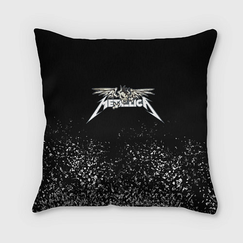 Подушка квадратная Металлика Metallica / 3D-принт – фото 1