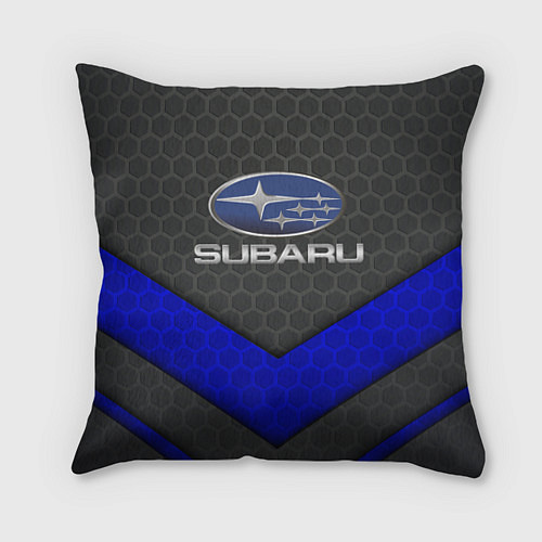 Подушка квадратная SUBARU / 3D-принт – фото 1