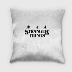 Подушка квадратная STRANGER THINGS, цвет: 3D-принт