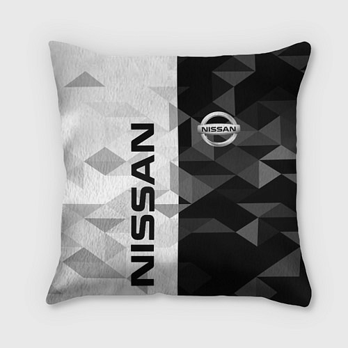 Подушка квадратная NISSAN / 3D-принт – фото 1