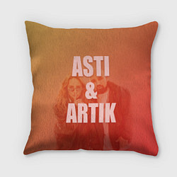 Подушка квадратная Artik & Asti, цвет: 3D-принт