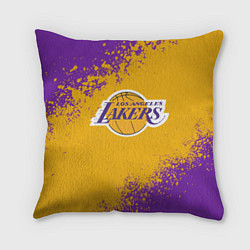 Подушка квадратная LA LAKERS KOBE BRYANT, цвет: 3D-принт