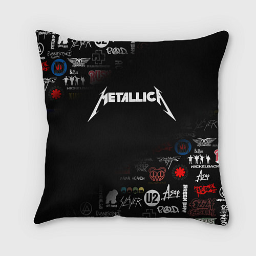 Подушка квадратная Metallica / 3D-принт – фото 1
