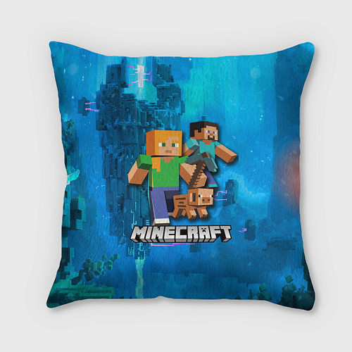 Подушка квадратная Minecraft Майнкрафт / 3D-принт – фото 1