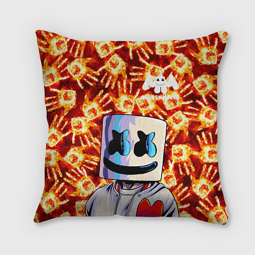 Подушка квадратная MARSHMELLO / 3D-принт – фото 1