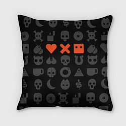 Подушка квадратная LOVE DEATH ROBOTS LDR, цвет: 3D-принт