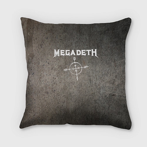 Подушка квадратная Megadeth / 3D-принт – фото 1