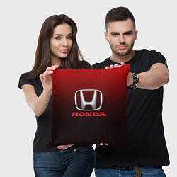 Подушка квадратная HONDA, цвет: 3D-принт — фото 2