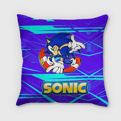 Подушка квадратная Sonic / 3D-принт – фото 1
