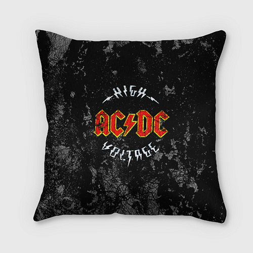 Подушка квадратная ACDC / 3D-принт – фото 1