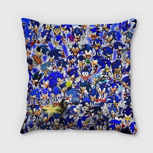 Подушка квадратная All of Sonic / 3D-принт – фото 1
