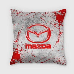 Подушка квадратная MAZDA RED LOGO, цвет: 3D-принт