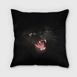 Подушка квадратная Злой Котик, цвет: 3D-принт