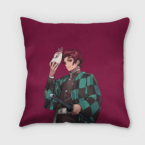 Подушка квадратная KIMETSU NO YAIBA / 3D-принт – фото 1