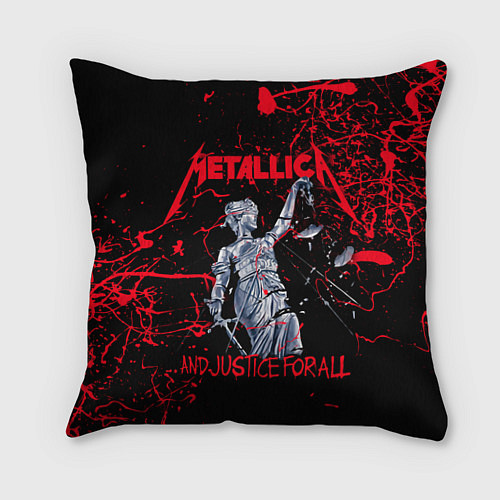 Подушка квадратная Metallica / 3D-принт – фото 1