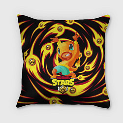 Подушка квадратная Brawl Stars LEON charme, цвет: 3D-принт