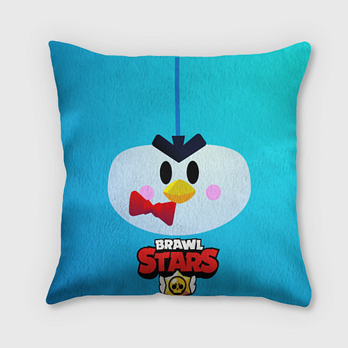 Подушка квадратная Brawl Stars Penguin / 3D-принт – фото 1