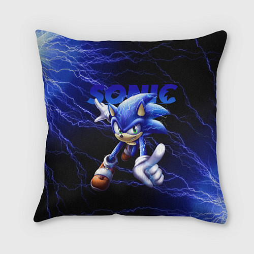 Подушка квадратная SONIC / 3D-принт – фото 1