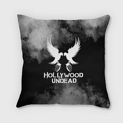 Подушка квадратная Hollywood Undead, цвет: 3D-принт