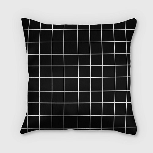 Подушка квадратная Клечатая / 3D-принт – фото 1