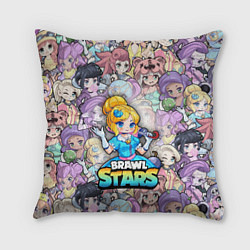 Подушка квадратная BrawlStars Girls Oko