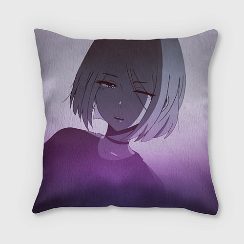 Подушка квадратная Аниме / 3D-принт – фото 1