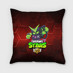 Подушка квадратная BRAWL STARS VIRUS 8-BIT, цвет: 3D-принт