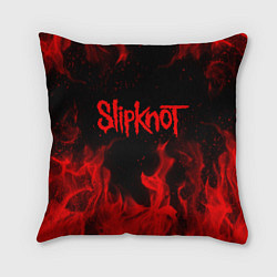 Подушка квадратная SLIPKNOT, цвет: 3D-принт