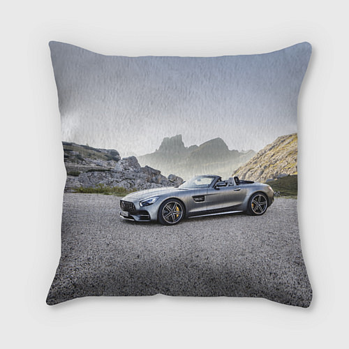 Подушка квадратная Mercedes V8 Biturbo / 3D-принт – фото 1
