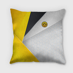 Подушка квадратная FC Borussia, цвет: 3D-принт