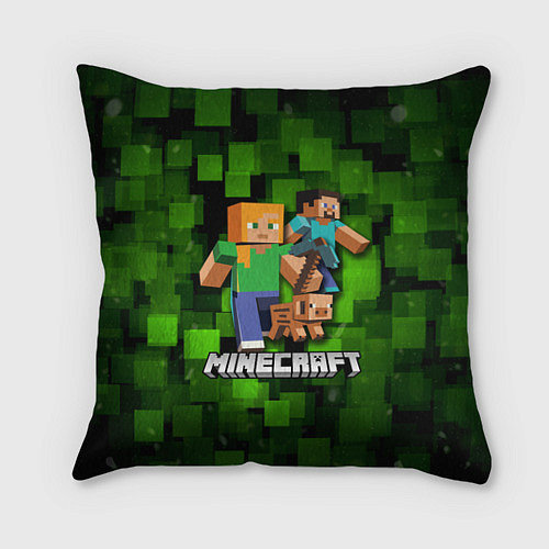 Подушка квадратная Minecraft Майнкрафт / 3D-принт – фото 1