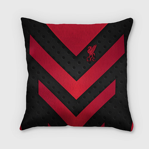 Подушка квадратная Liverpool FC / 3D-принт – фото 1