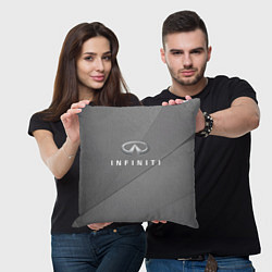 Подушка квадратная Infiniti, цвет: 3D-принт — фото 2