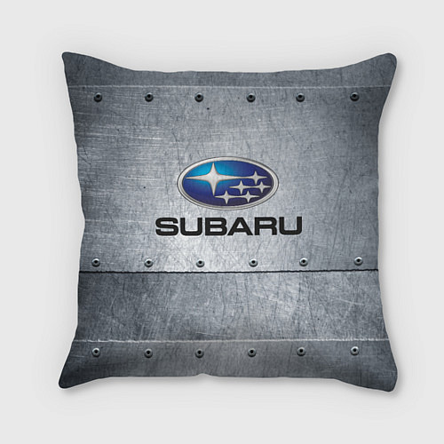 Подушка квадратная SUBARU / 3D-принт – фото 1