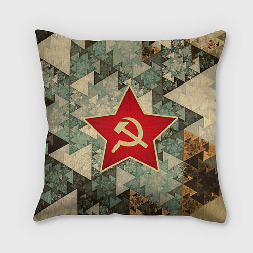 Подушка квадратная СССР / 3D-принт – фото 1