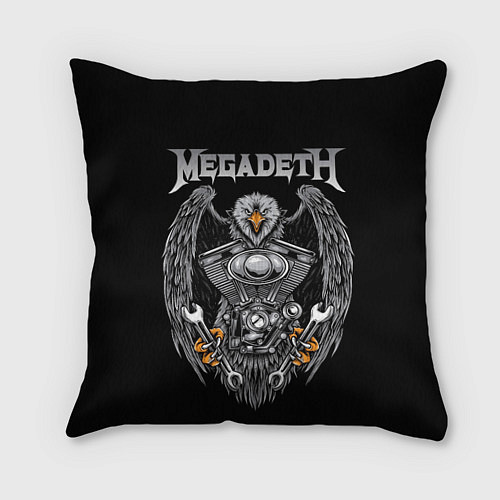 Подушка квадратная Megadeth / 3D-принт – фото 1