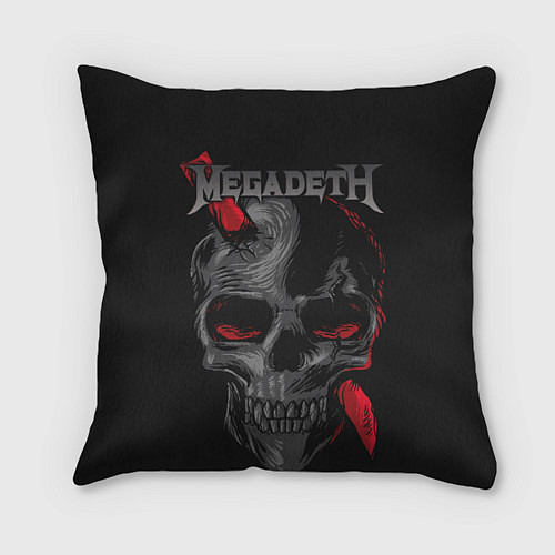 Подушка квадратная Megadeth / 3D-принт – фото 1