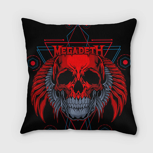 Подушка квадратная Megadeth / 3D-принт – фото 1