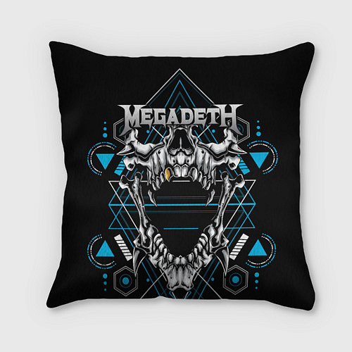 Подушка квадратная Megadeth / 3D-принт – фото 1