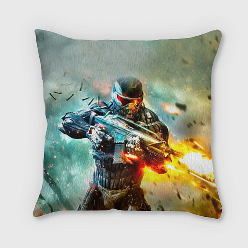 Подушка квадратная CRYSIS / 3D-принт – фото 1