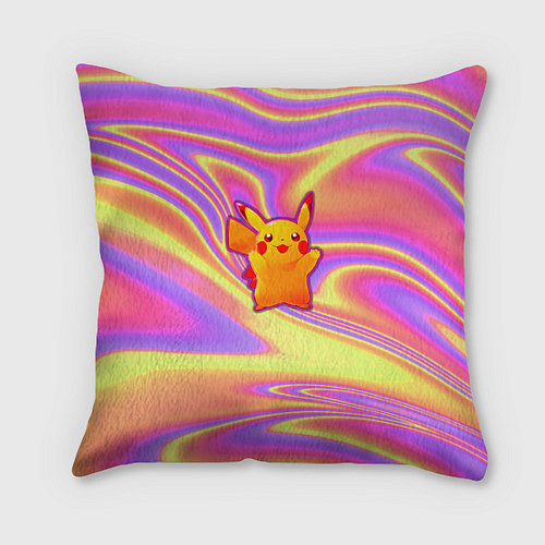 Подушка квадратная Пикачу / 3D-принт – фото 1
