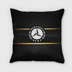 Подушка квадратная Mercedes-Benz, цвет: 3D-принт