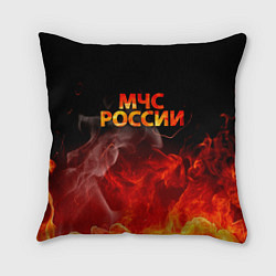 Подушка квадратная МЧС России, цвет: 3D-принт