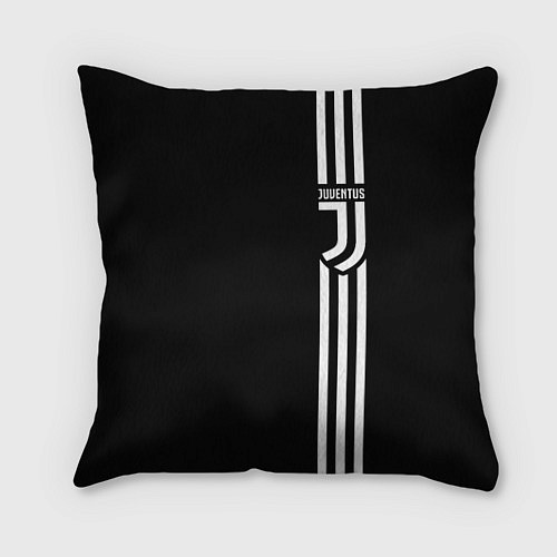 Подушка квадратная JUVENTUS / 3D-принт – фото 1