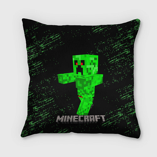 Подушка квадратная MINECRAFT CREEPER / 3D-принт – фото 1