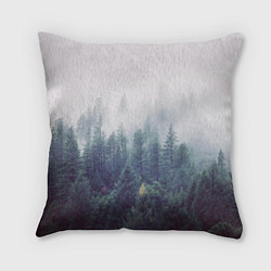 Подушка квадратная Сибирский лес, цвет: 3D-принт