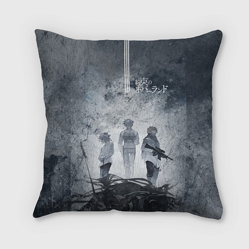Подушка квадратная The Promised Neverland / 3D-принт – фото 1