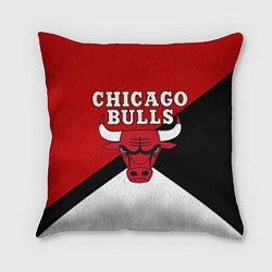 Подушка квадратная CHICAGO BULLS, цвет: 3D-принт